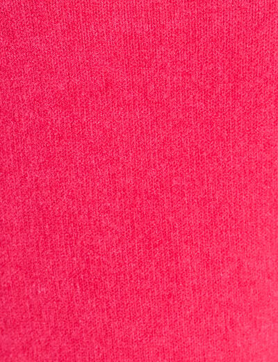 Pull droit col rond manches 3/4 rose femme