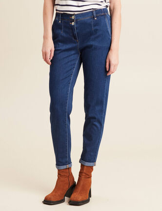 Jean chino 7/8ème denim stone femme