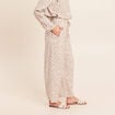 Pantalon coupe barrel taille haute blanc femme