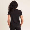 T-shirt manches courtes noir femme