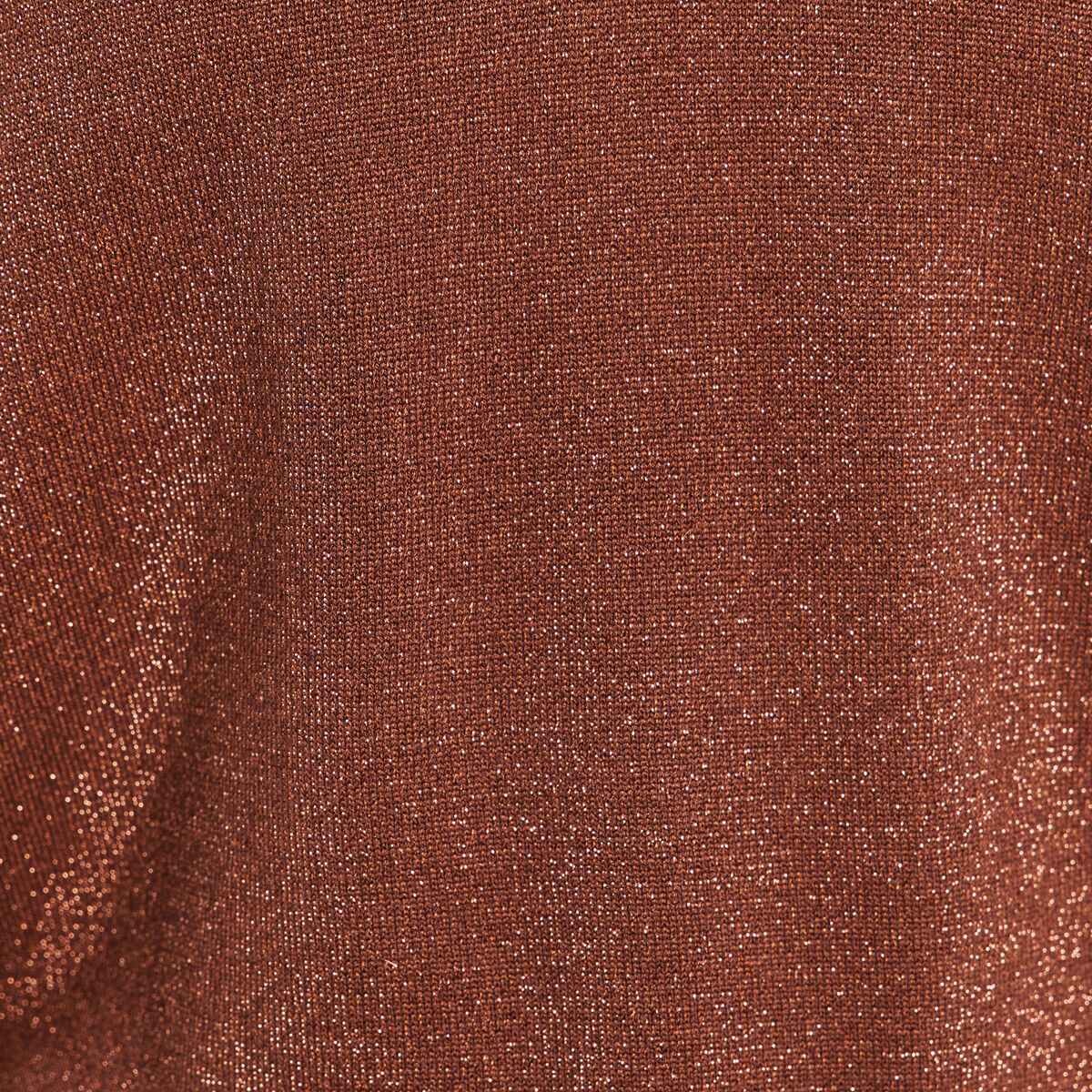 Pull manches longues marron femme