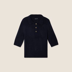 pull manches courtes bleu fonce femme Pull manches courtes bleu foncé femme