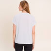 T-shirt manches courtes ecru femme