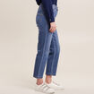 Jean droit 7/8ème denim stone femme