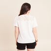 T-shirt manches courtes ecru femme