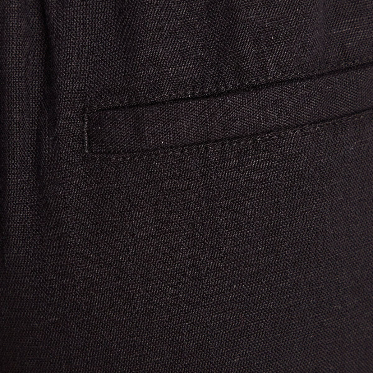 Pantalon large 7/8ème ceinturé noir femme