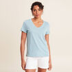 T-shirt manches courtes bleu gris femme