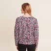 Pull manches longues rose femme