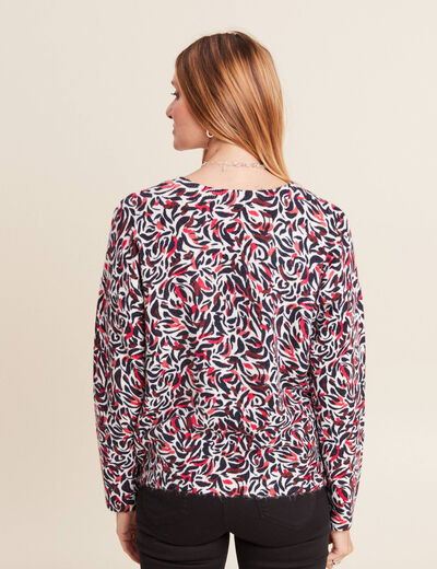 Pull manches longues rose femme