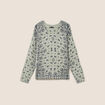 Pull col rond vert femme