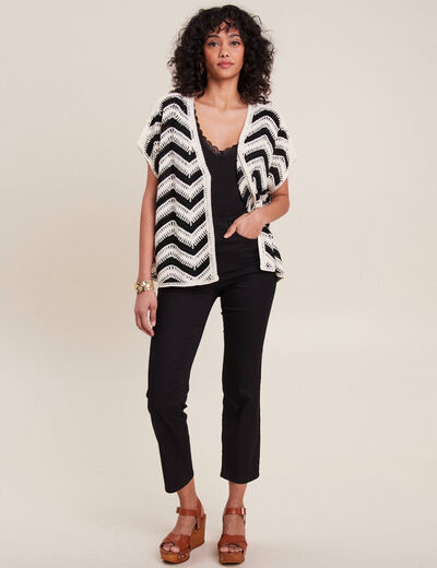 Pantalon magique Le L&eacute;ger coupe droite noir femme