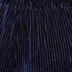 Pantalon large velours bleu fonc&eacute; femme