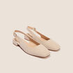 Ballerines aspect daim sable femme