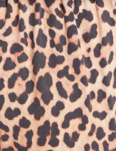 Pantalon flou taille haute sable femme