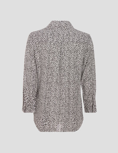 Blouse manches 3/4 noir femme