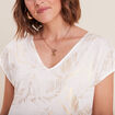 T-shirt manches courtes blanc femme