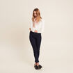 T-shirt thermo-douceur manches longues ecru femme