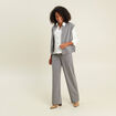 Chemise col chemise manches 3/4 ecru femme