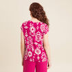 T-shirt manches courtes rose fushia femme