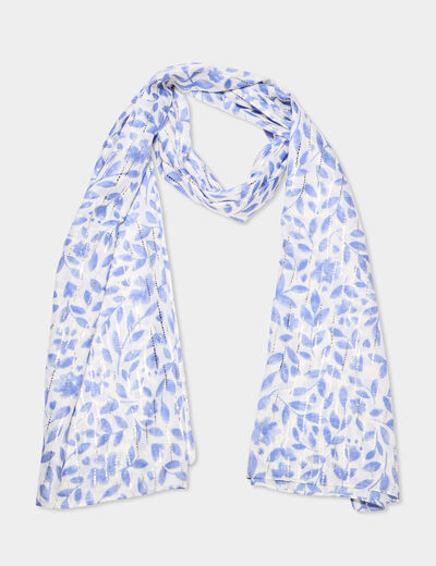 Foulard bleu ciel femme