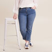 Jean droit 7/8ème denim stone femme