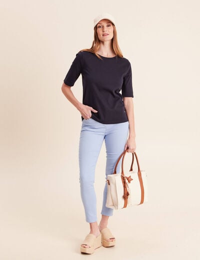 Pantalon magique Le L&eacute;ger coupe ajust&eacute;e bleu ciel femme