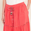 Jupe midi rouge femme