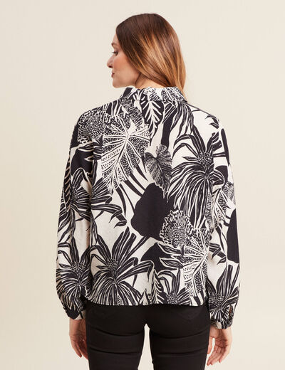 Chemise manches longues blanc femme