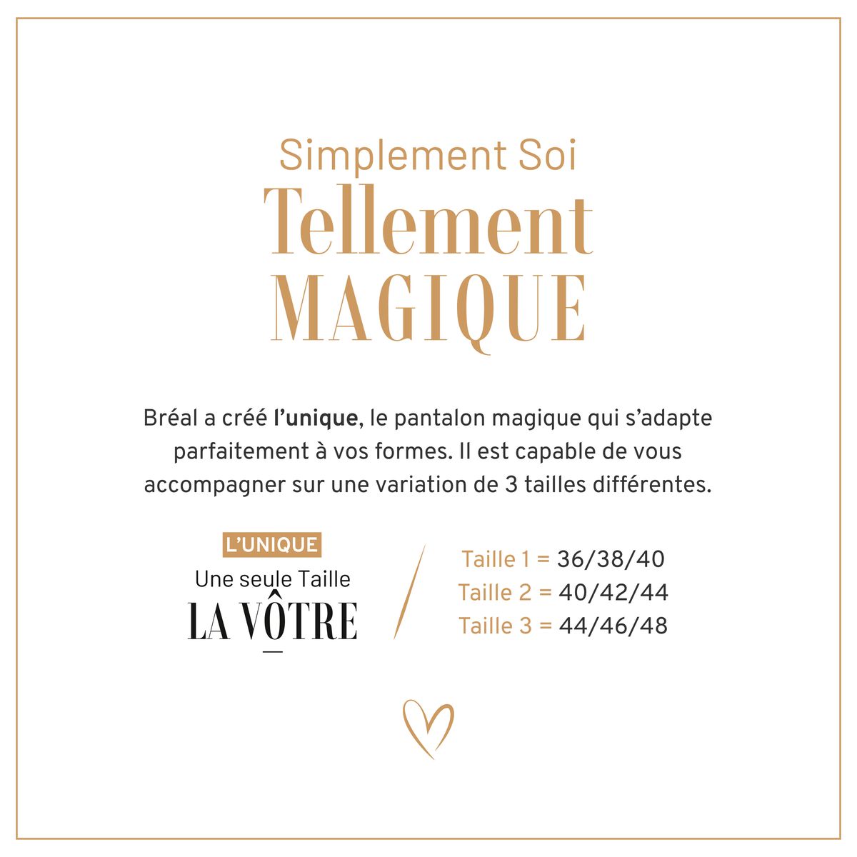 Jean magique ajusté taille standard marron cognac femme