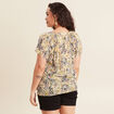Blouse manches courtes vert femme
