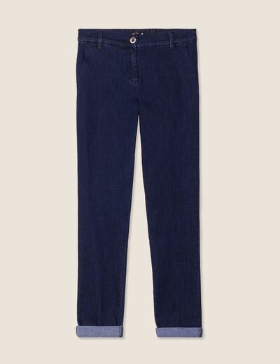 Jean ajusté denim brut denim brut femme