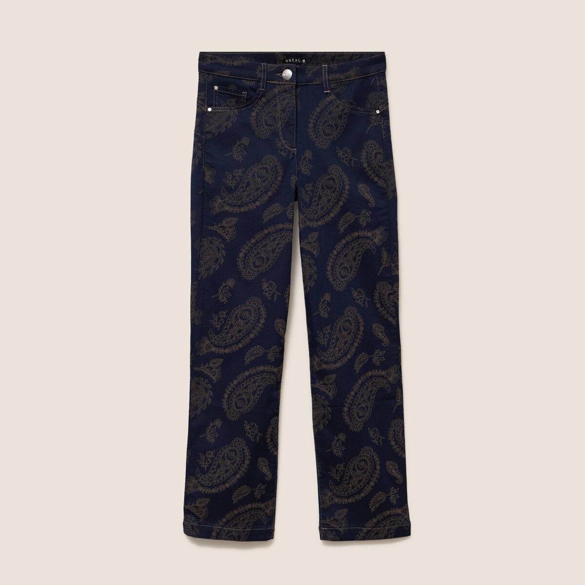 Pantalon magique Le L&eacute;ger coupe droite beige femme