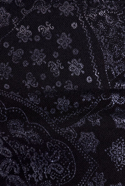 Pantalon ajusté noir femme