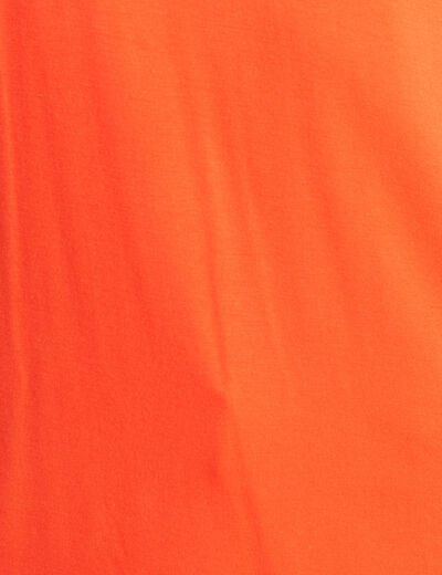 T-shirt manches courtes orange foncé femme