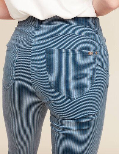 Pantalon magique Le L&eacute;ger coupe droite bleu marine femme