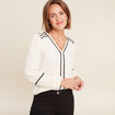 T-shirt manches longues ecru femme