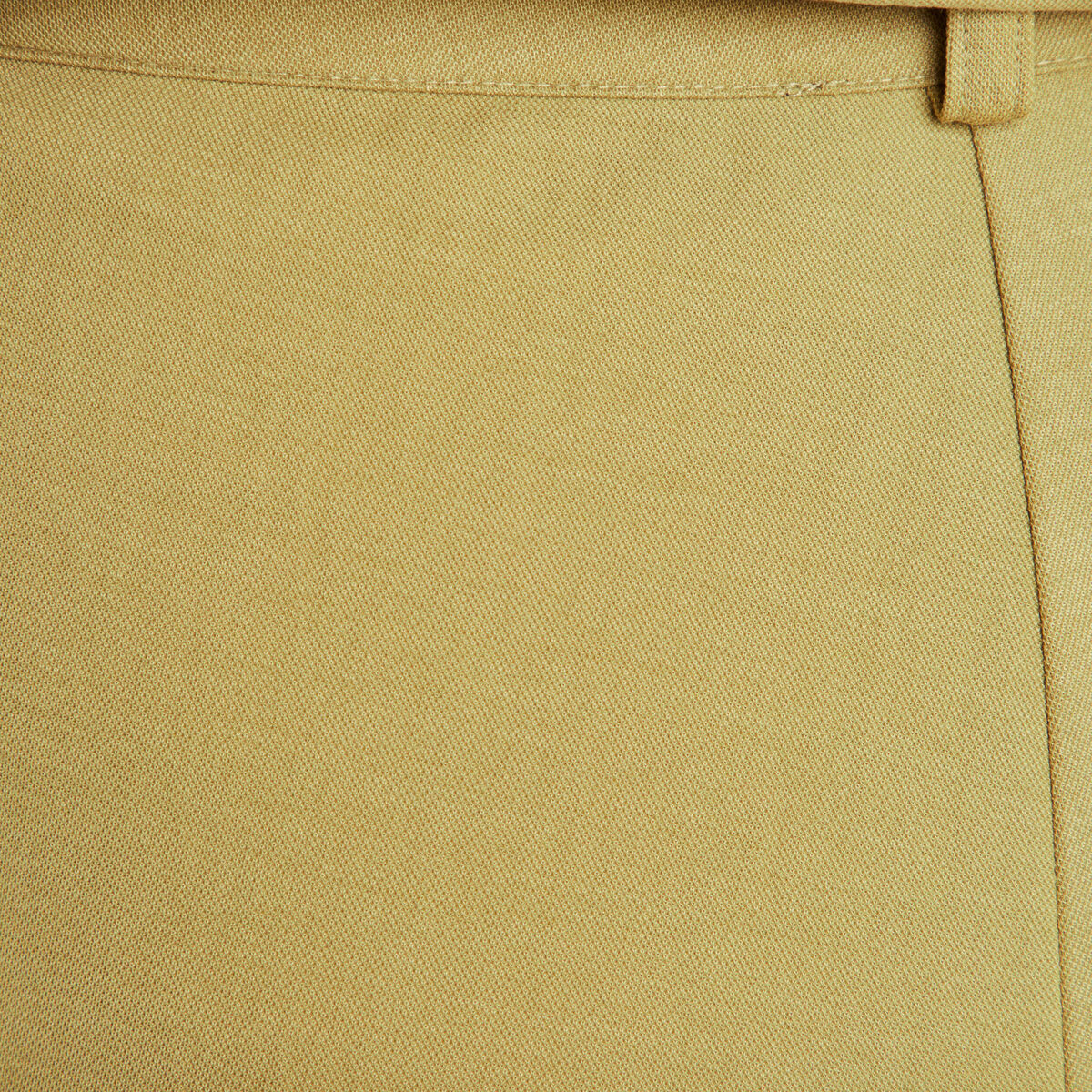 Pantalon fluide taille haute vert olive femme