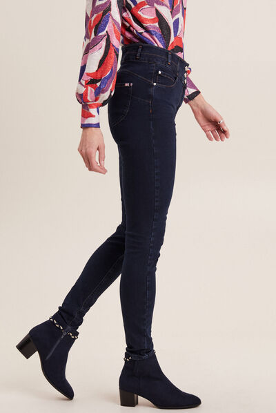Jeans galbant et confortable denim stone femme