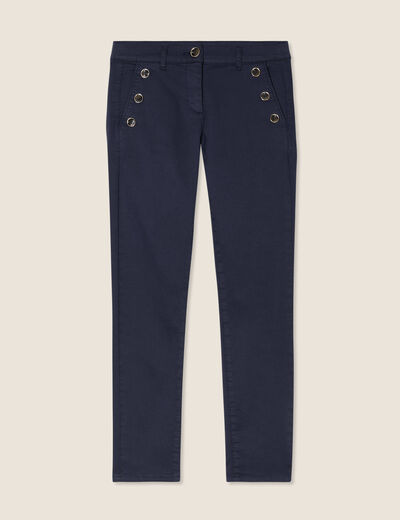 Pantalon magique Le L&eacute;ger coupe ajust&eacute;e bleu marine femme