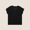 T-shirt manches courtes noir femme
