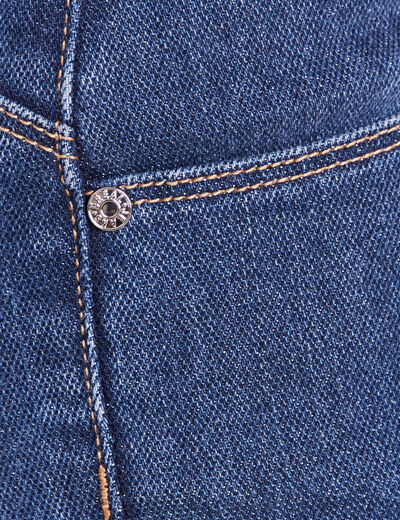 Jean coupe bootcut taille bascul&eacute;e denim stone femme