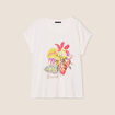 T-shirt manches courtes ecru femme