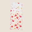 Foulard imprim&eacute; floral rose fushia femme