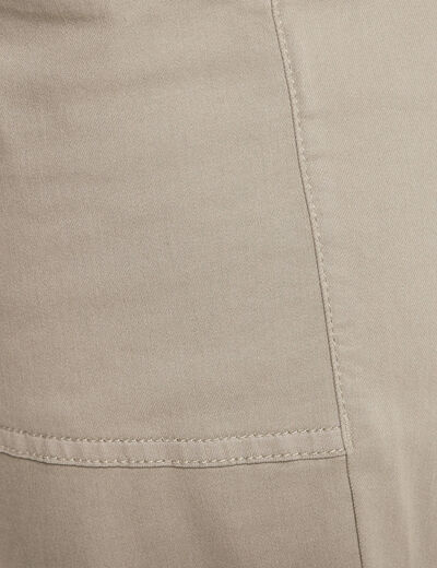 Pantalon coupe mom 7/8&egrave;me vert clair femme
