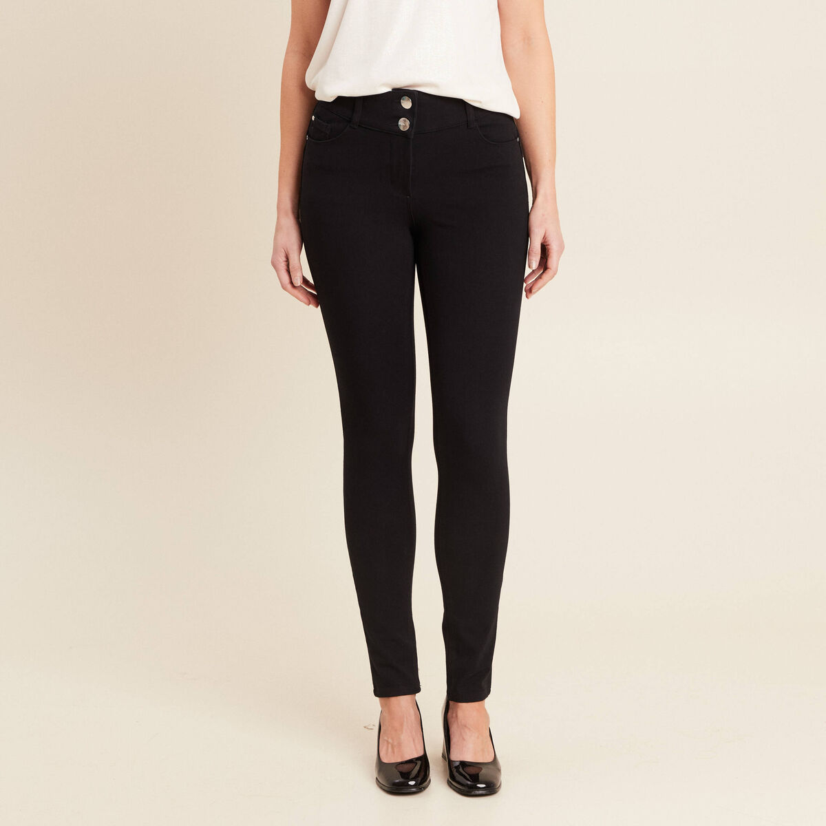 Pantalon magique le Sculptant coupe slim noir femme