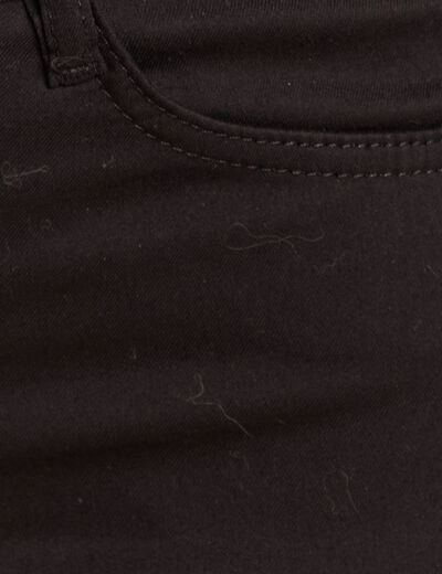 Pantalon léger bootcut taille basculée noir femme