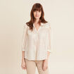 Blouse manches 3/4 creme femme