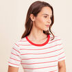 T-shirt manches courtes rose femme