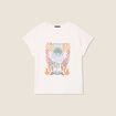T-shirt manches courtes ecru femme