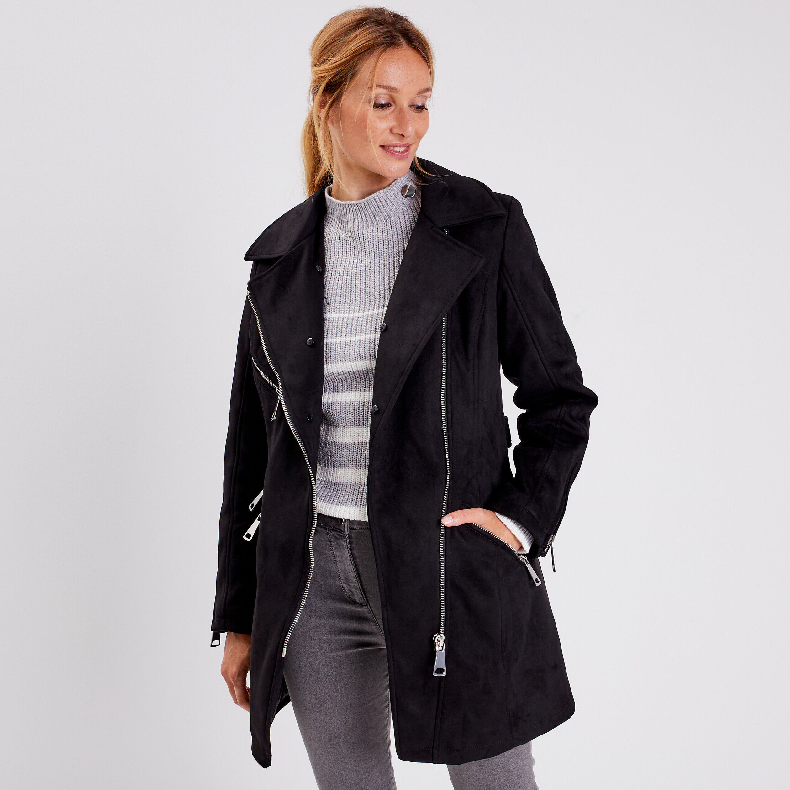 Manteaux femme jours tentation Noir Breal